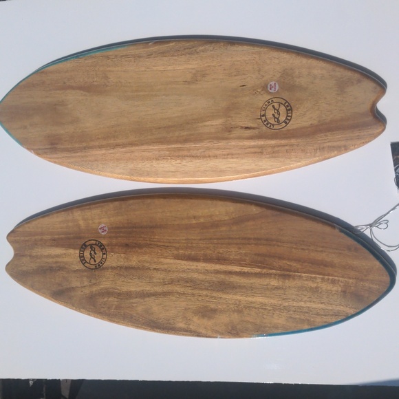 Lynn & Liana acacia Surfboard beach Charcuterie hostess Boards - Picture 10 of 11